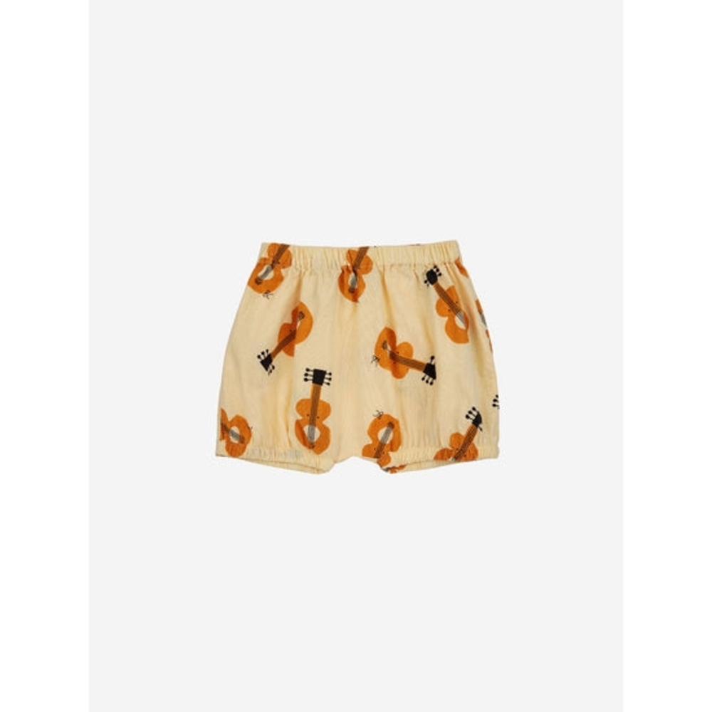 BOBO CHOSES Cream and Orange Shorts with Musical Print 18m
